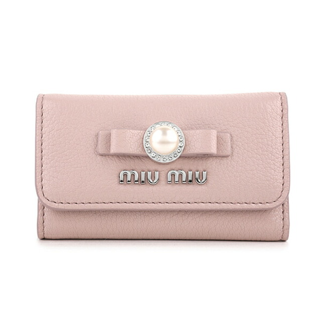 MIU MIU - 新品 ミュウミュウ MIU MIU キーケース マドラスパール
