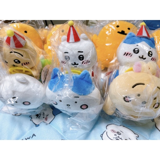 ちいかわ ぴーぽぽぬいぐるみ3種セット(ちいかわ・ハチワレ・うさぎ