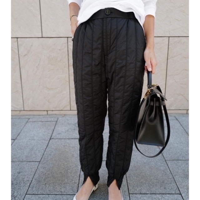 machatt キルティングパンツ ブラック machatt キルティングパンツ