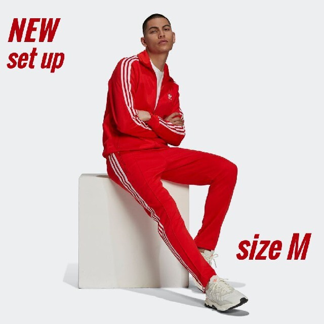 adidas - 新品 M adidas originals ジャージ 上下 赤の通販 by fori-l