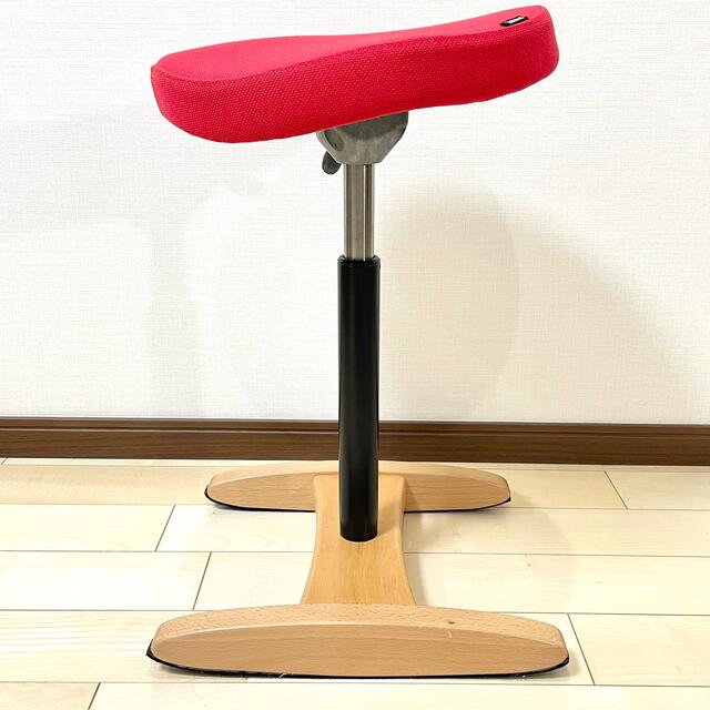 バランスラボ バランスチェア バランスイージー レッド 中古品