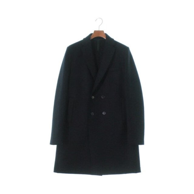 HARRIS WHARF LONDON チェスターコート 46(M位) 紺 WHARF HARRIS