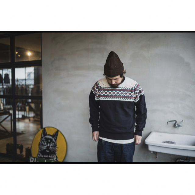 TCB jeans x XX development 雪柄スウェット ブラックの通販 by