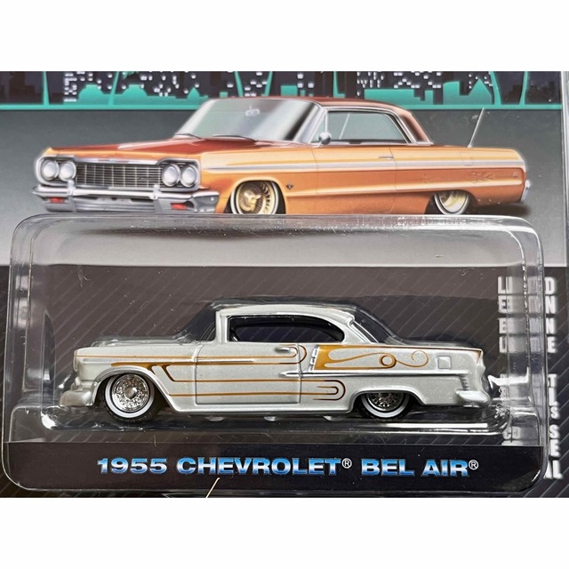 グリーンライト 1955 シボレー ベルエア ゴールド Chevrolet - 1/64