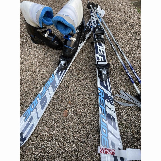 スキー 3点セット 21cm STREULE 子供用スキー3点セット 中古 板120cm