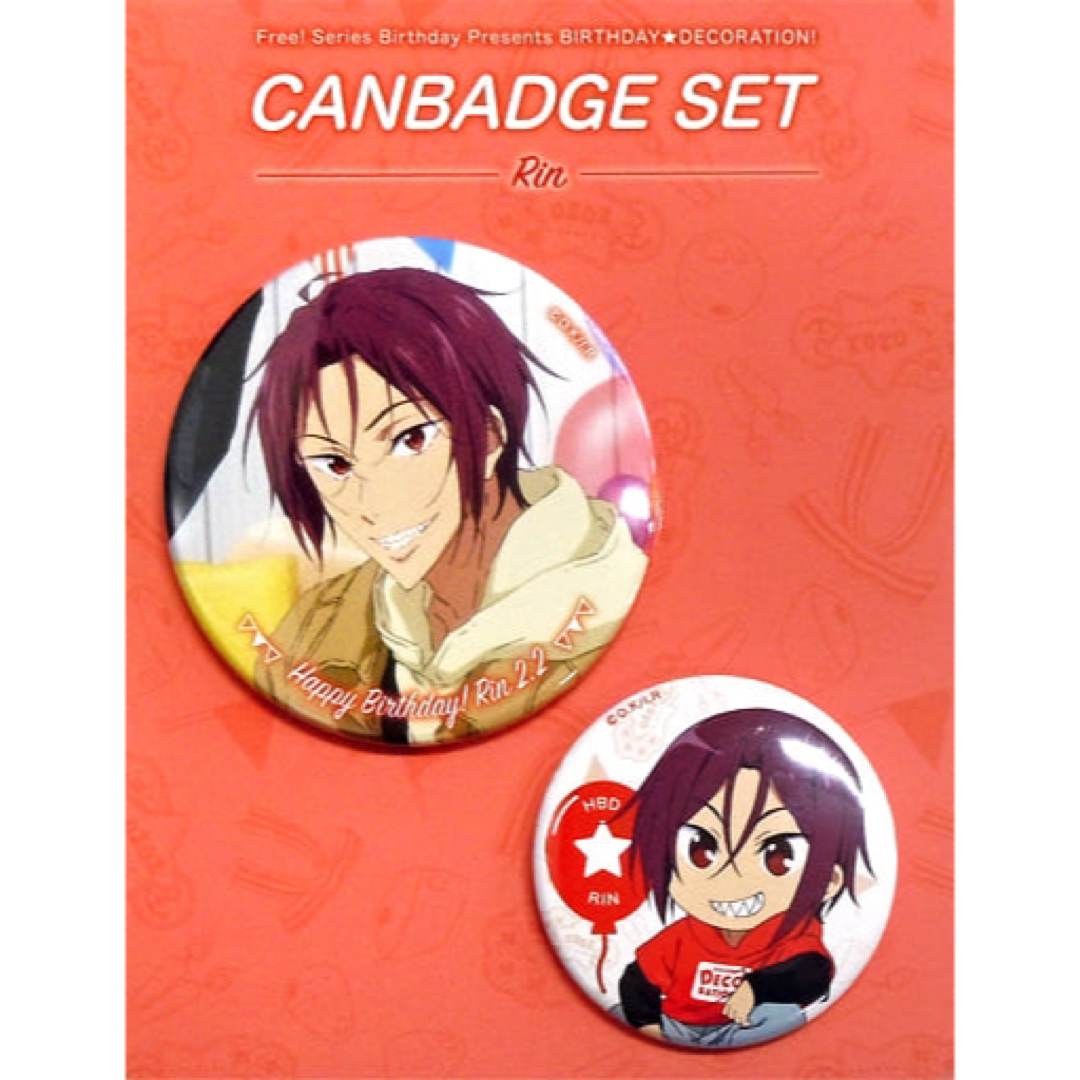 Free! 松岡凛 バースデー 缶バッジ 店舗限定 Free! 松岡凛 バースデー