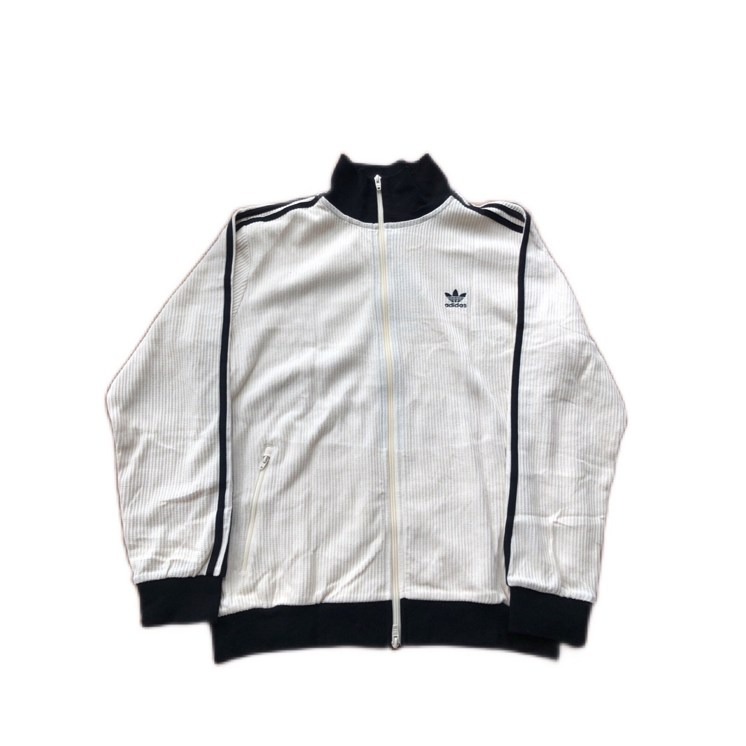 adidas - adidas ワッフルトラックジャケット オフホワイト×ブラック