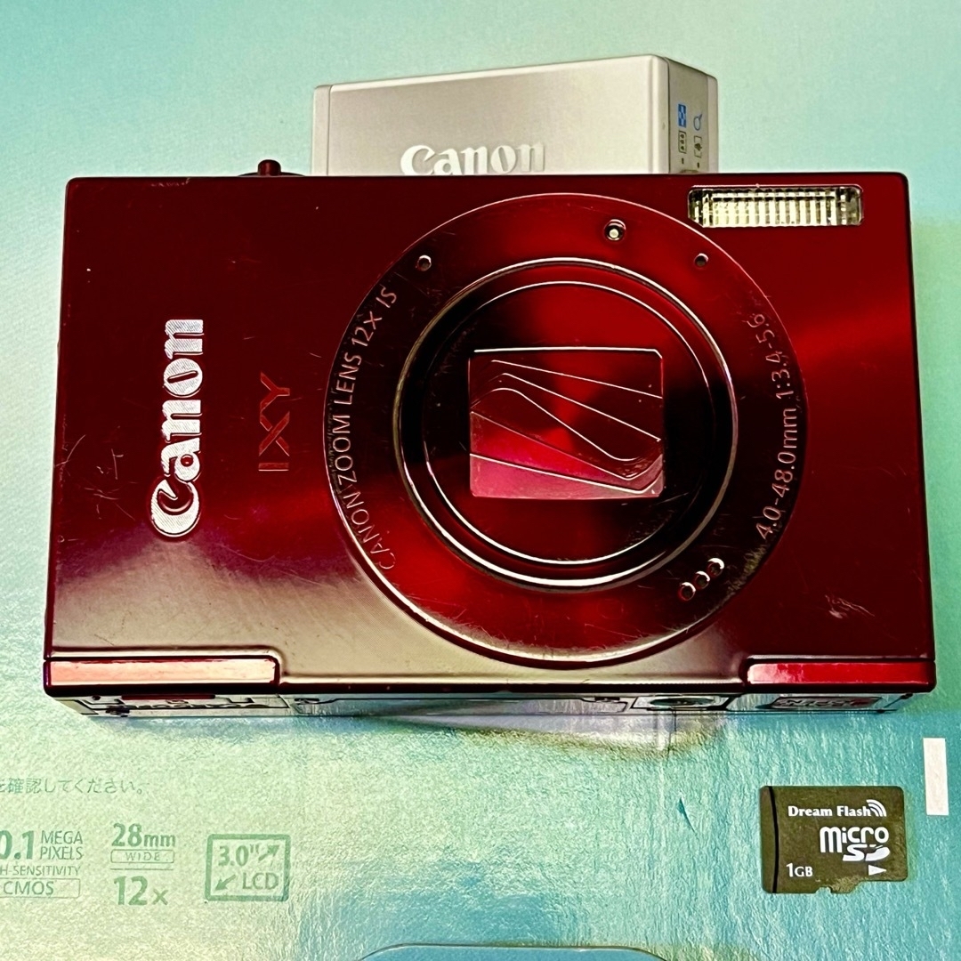 Canon IXY 160 赤 レッド✨コンパクトデジタルカメラ 充電器付き Canon