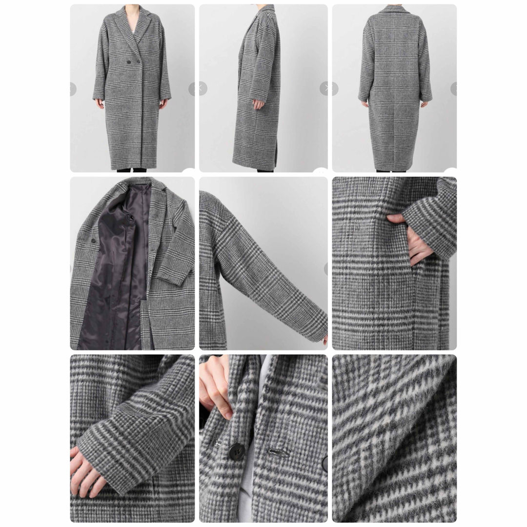AP STUDIO - ap studio シャギー グレンチェック コート coatの通販 by