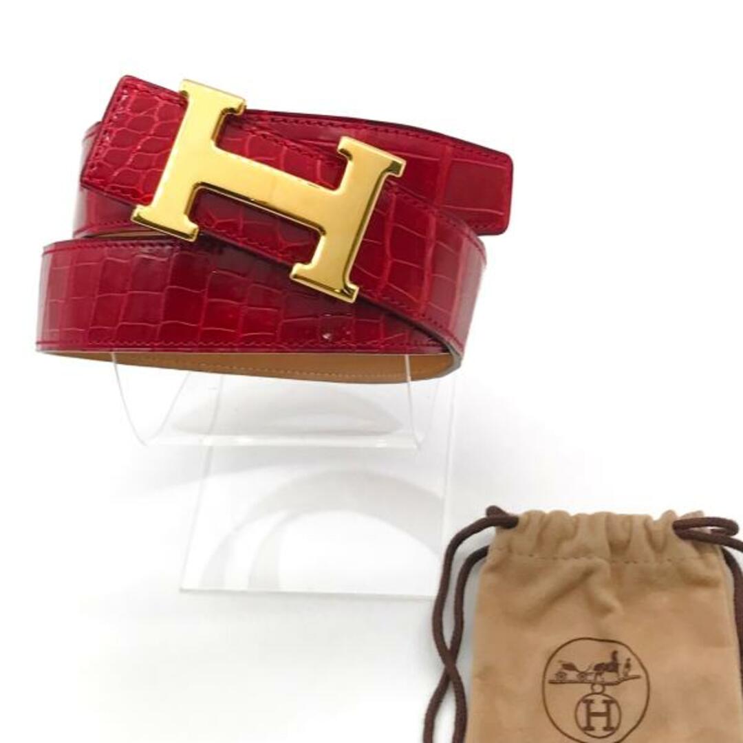 HERMES - 超美品 HERMES エルメス コンスタンス 本クロコ ポロサス H