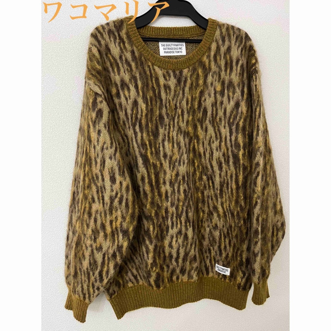 WACKO MARIA - 未使用品 WACKO MARIA ワコマリア レオパード モヘア