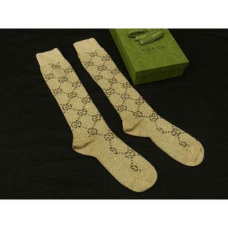 GUCCI - □新品同様□ GUCCI グッチ GG柄 ラメ ソックス 靴下 ブラウン