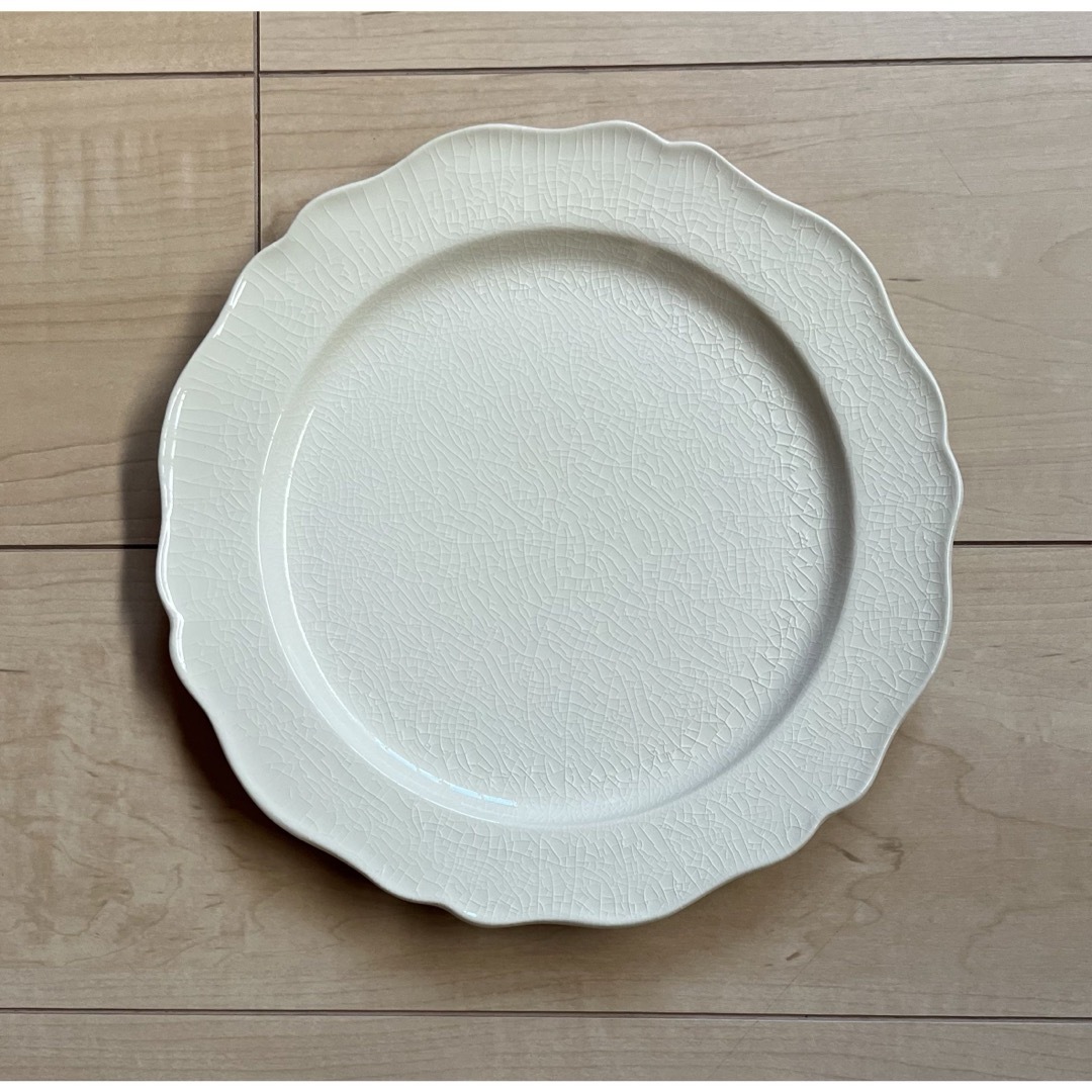 石川隆児 新品 未使用 Flower rim Plate ホワイト 2枚