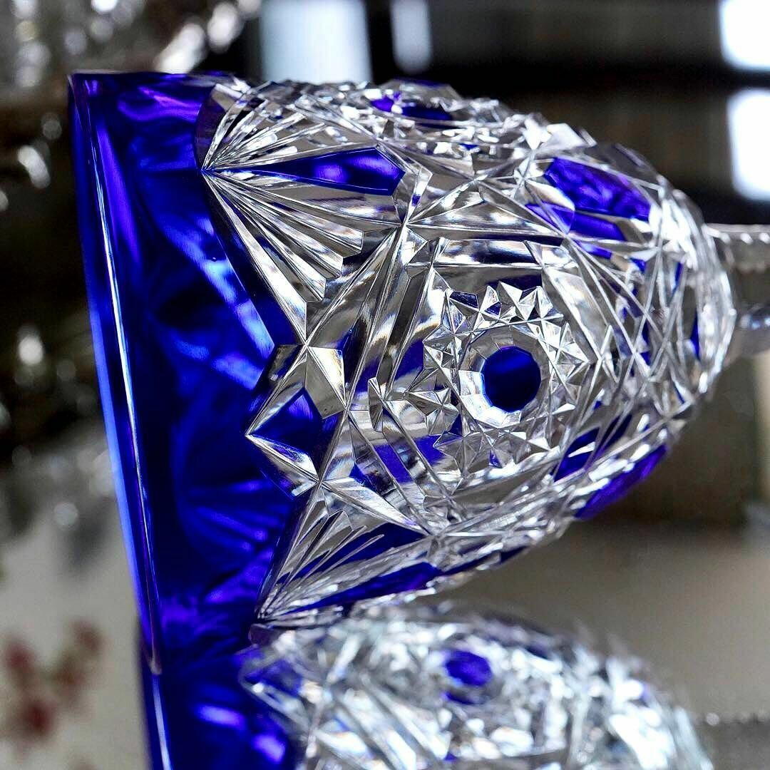 Baccarat - 極希少☆美品オールドバカラBACCARATラグニー☆ブルー