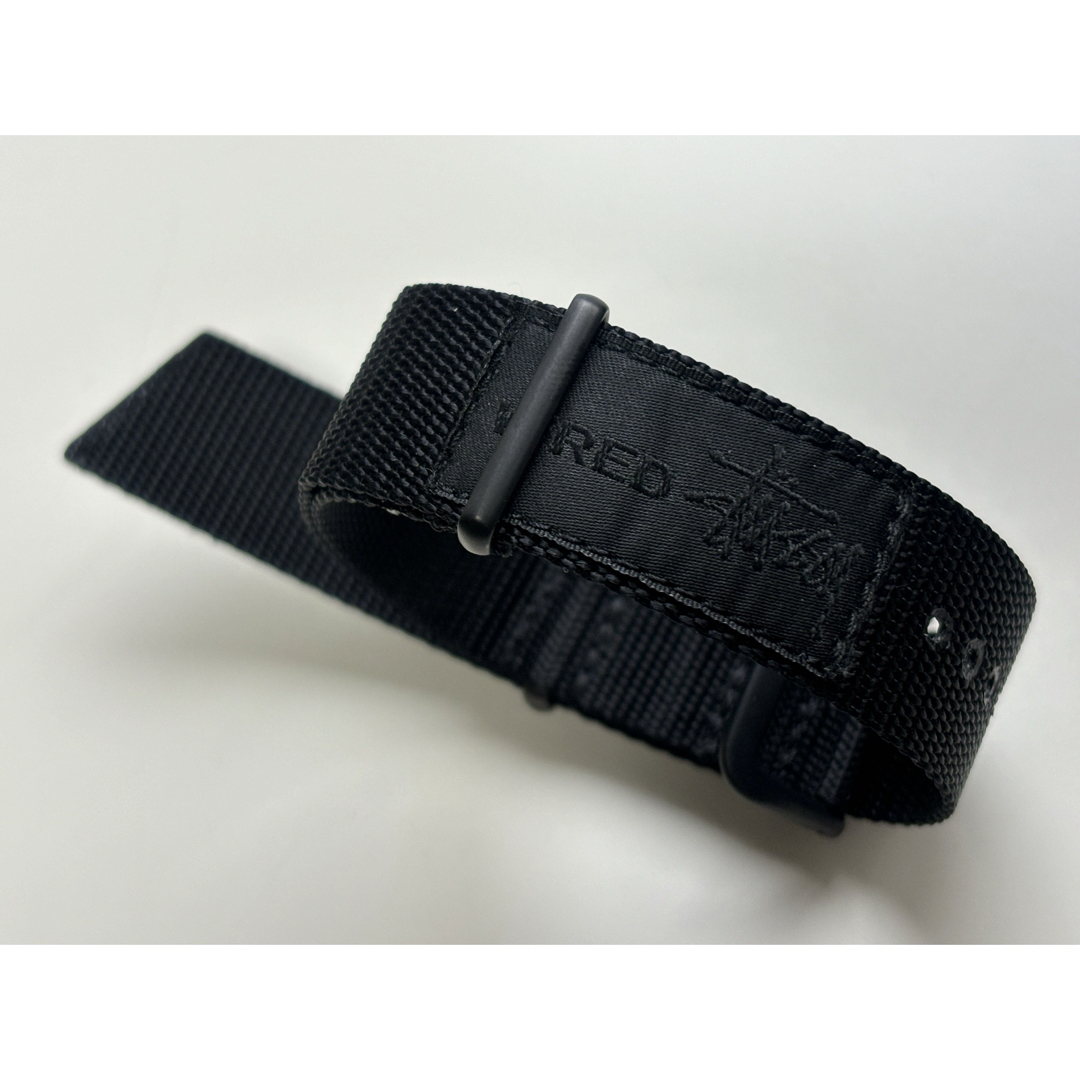 Stussy ソーラーウォッチ ブラック ラバーベルト Stussy ソーラー