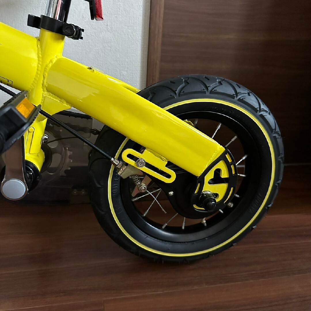 極美品 へんしんバイク 12インチ イエロー キックバイク 子供 キッズ