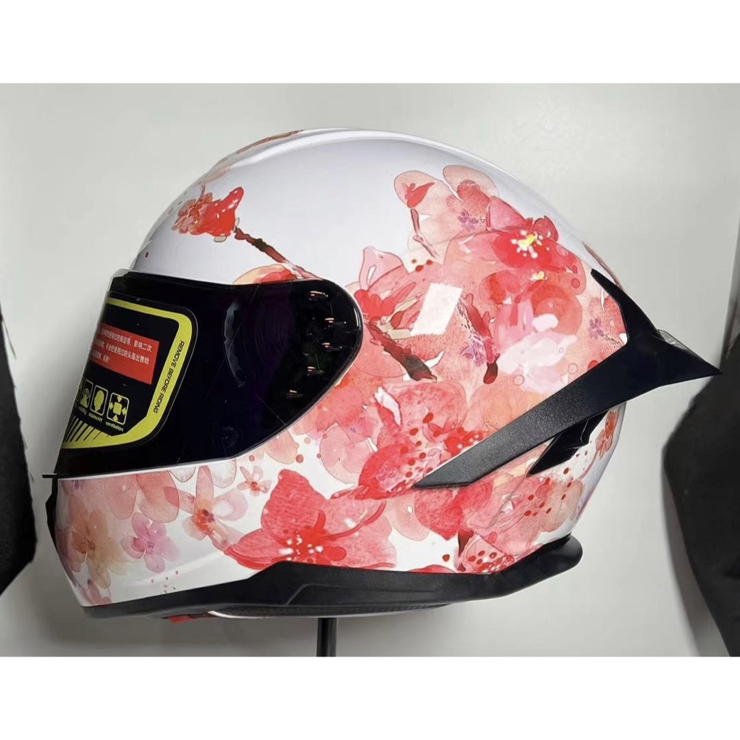 SHOEI フルフェイスヘルメット 桜柄女性用Mサイズ シン 花柄がポイント♪