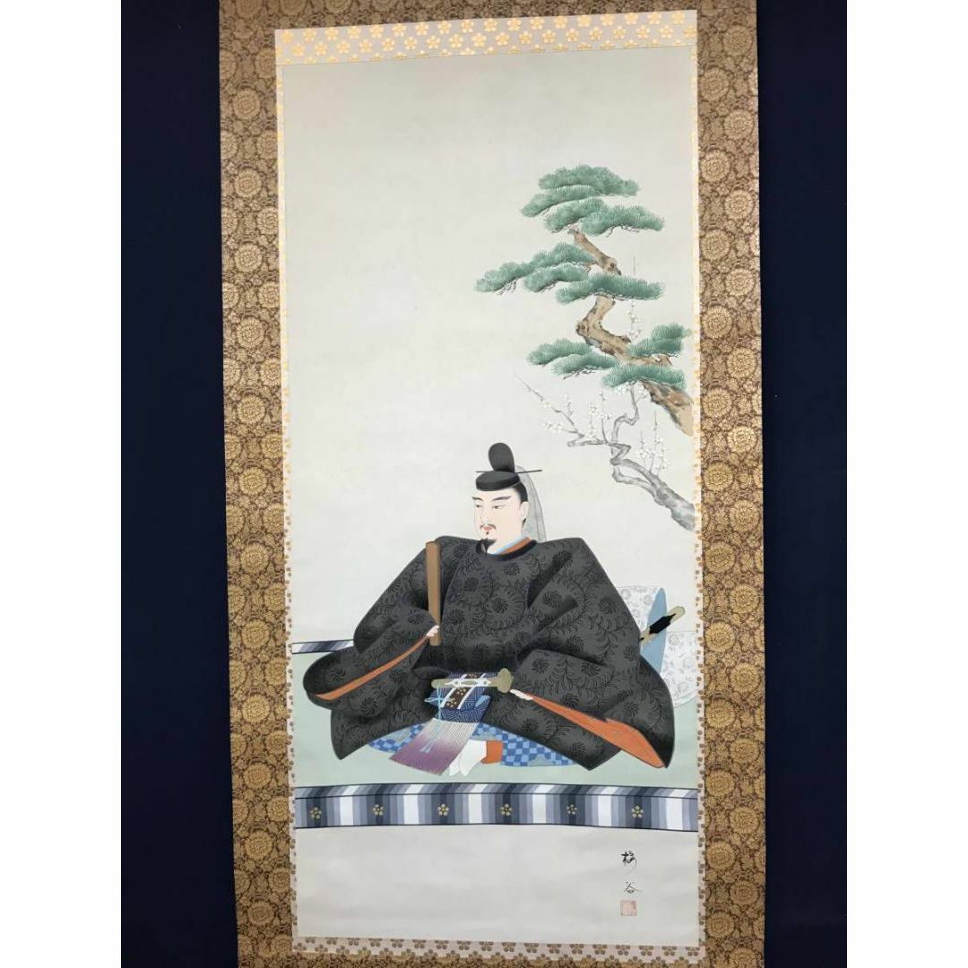 模写/土佐光起/天神図/藤原道真/布袋屋掛軸HG-357 模写/土佐光起/天神