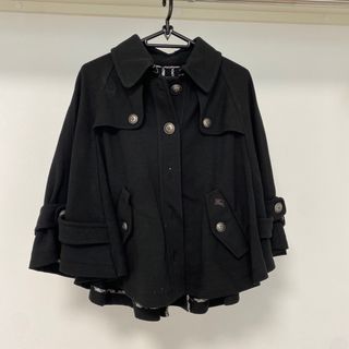 BURBERRY BLUE LABEL ポンチョ ケープ コート 36 BURBERRY BLUE LABEL