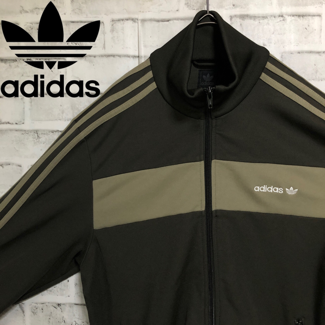 adidas Originals - 希少カーキXL⭐️adidasトラックジャケット 刺繍