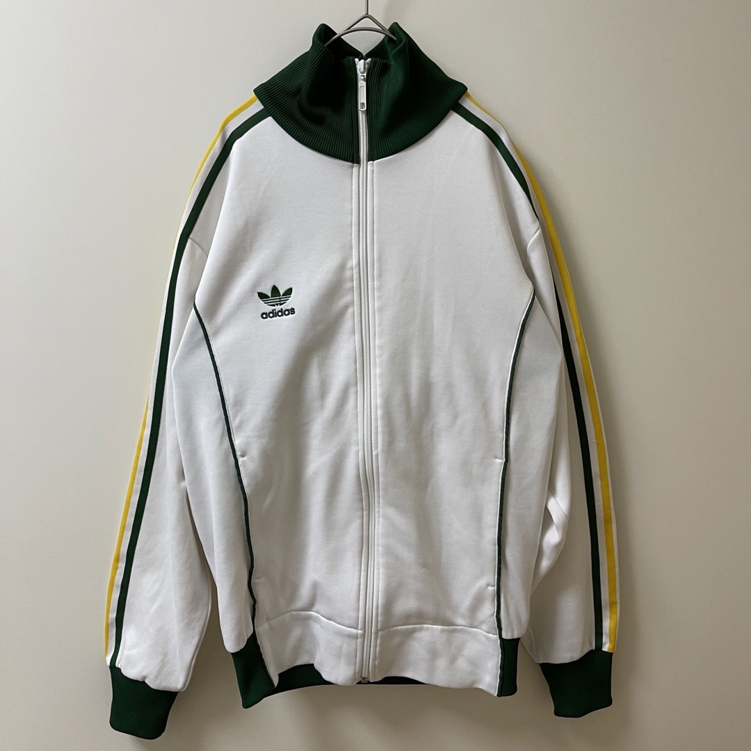 adidas - XL希少】アディダス刺繍トラックジャケット古着ジャージ緑