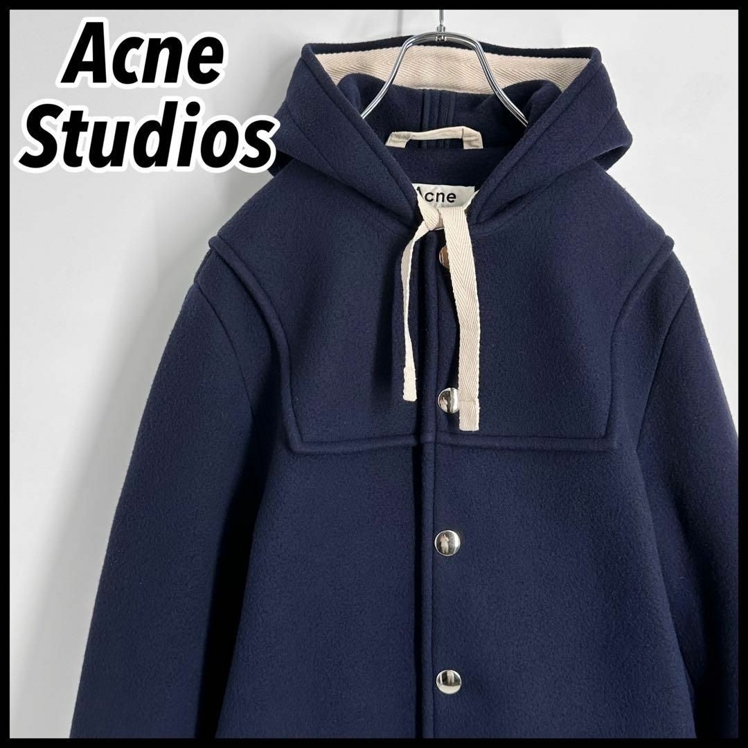 アクネ ACNE STUDIOS ダッフルコート ネイビー 【公式通販】