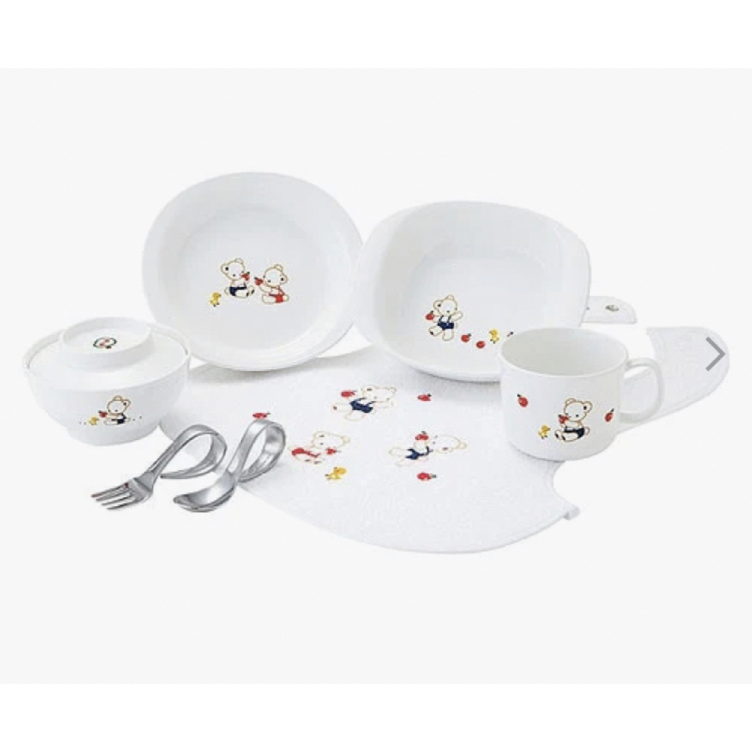 familiar PET 食器セット B お食い初めや離乳食、ギフトにも