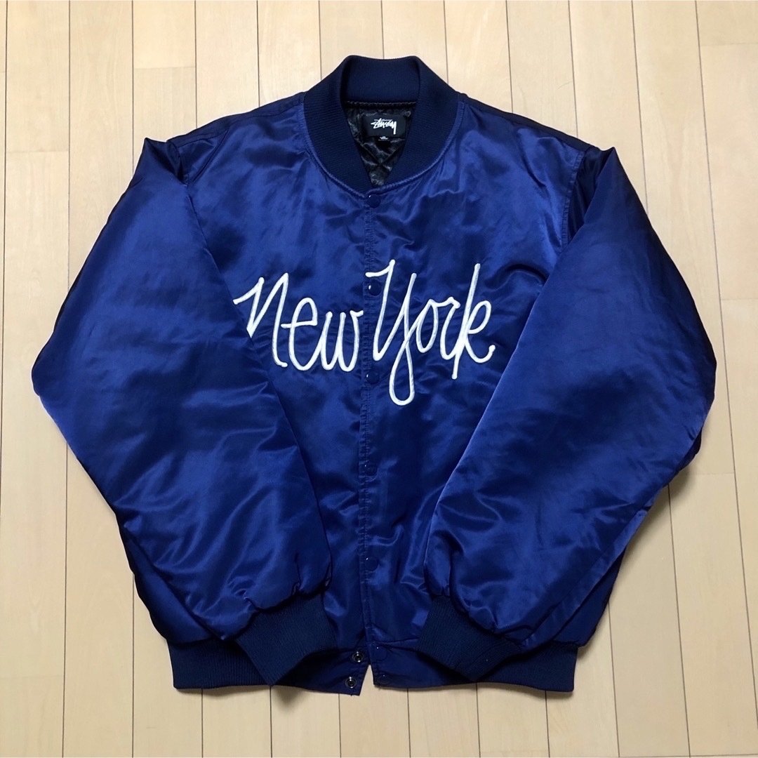 STUSSY - STUSSY NY CHAPTER SATIN JACKET ジャケット Mの通販 by