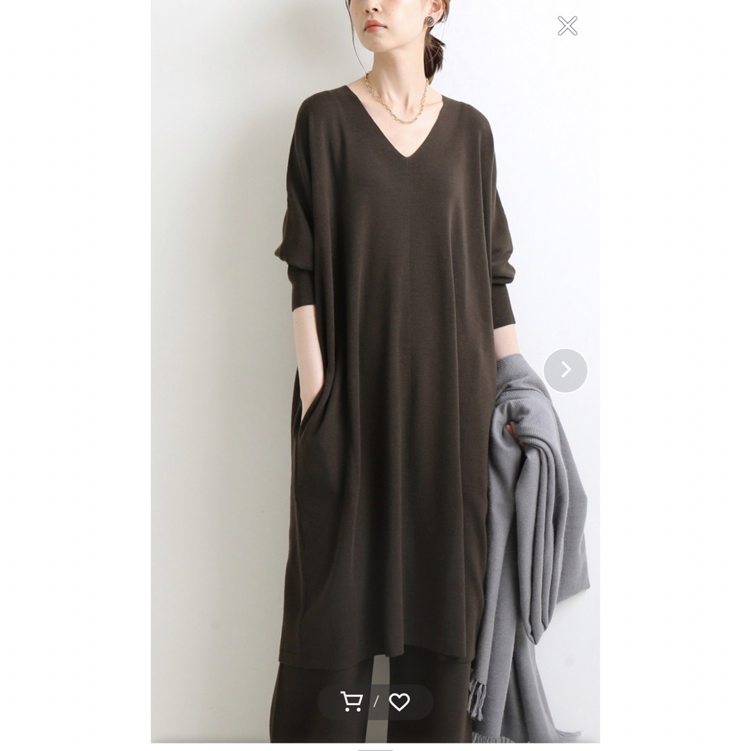 IENA - IENA♡フルニードルVネックニットセットアップの通販 by