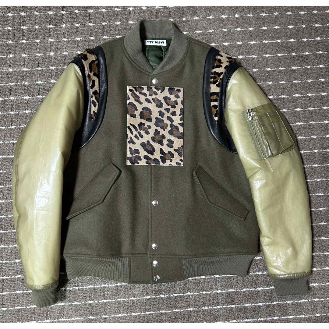 M 21aw ttt_msw 袖ma1 スタジャン ショップ レオパード