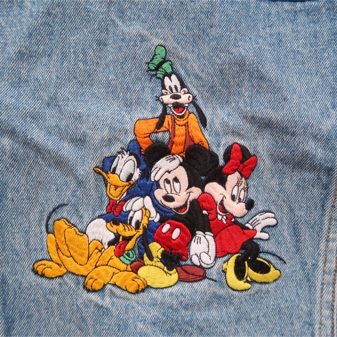90s mickey 【古着 激レア】ミッキー スタッズ ド派手 Gジャン L 90s