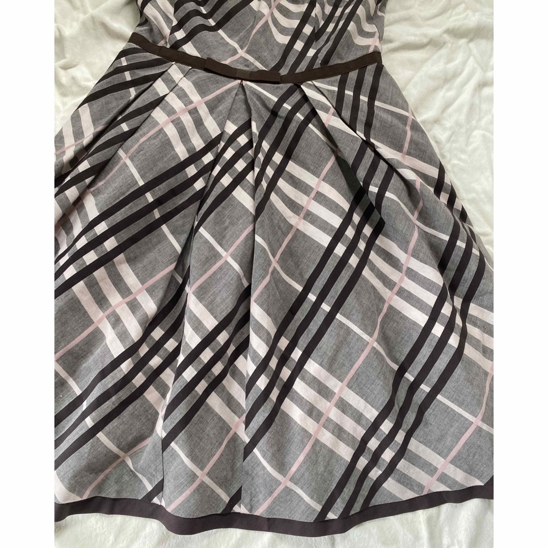 Burberry バーバリーブルーレーベルノバチェック ワンピースピンク