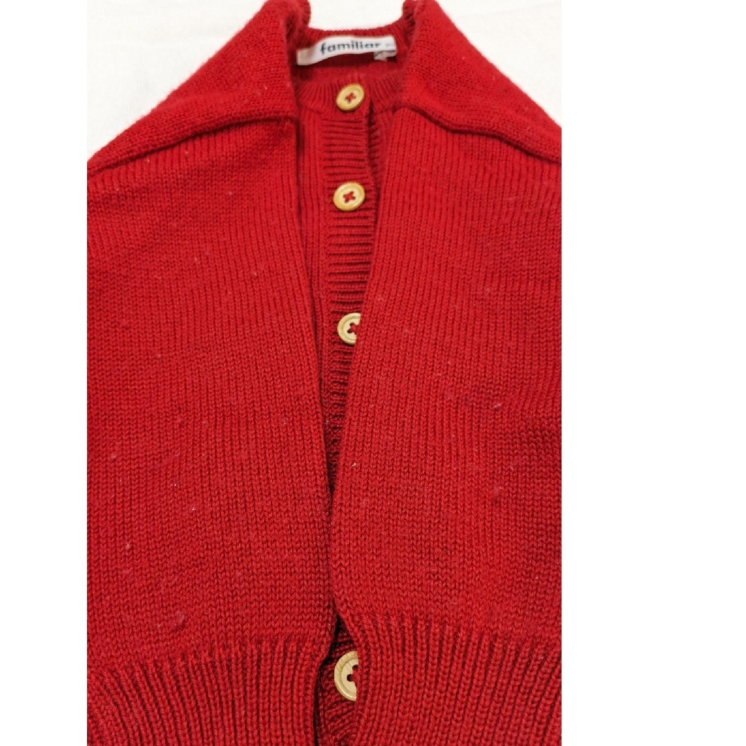 familiar - 80ファミリア長袖ニットカーディガンの通販 by Yumin's