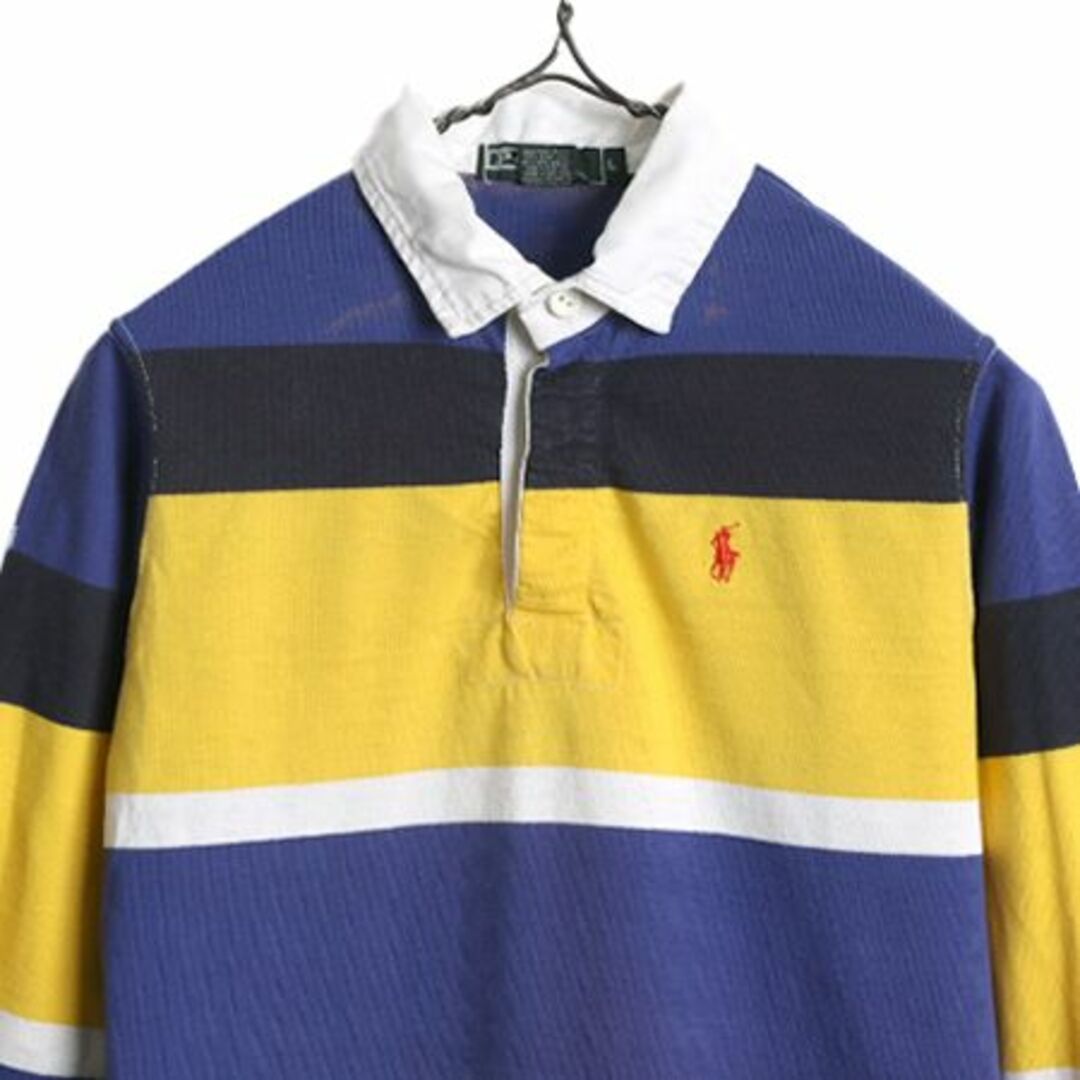 Ralph Lauren - 90s USA製 ポロ ラルフローレン ボーダー 長袖 ラガー