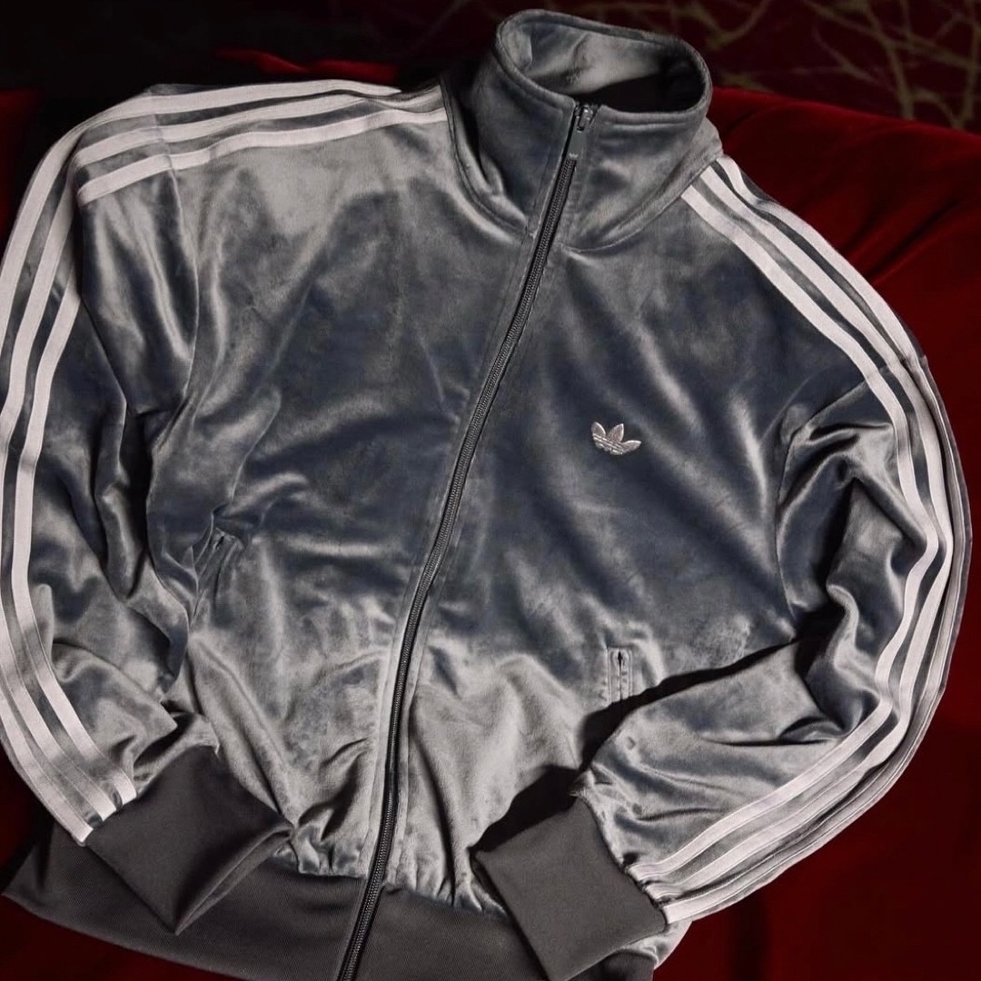 adidas Originals - 新品XS⭐️adidas ファイヤーバード ベロア グレー