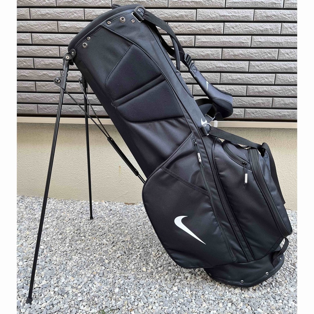 Nike Golf キャディバッグ 黒 光沢仕上げ Nike Golf キャディバッグ 黒