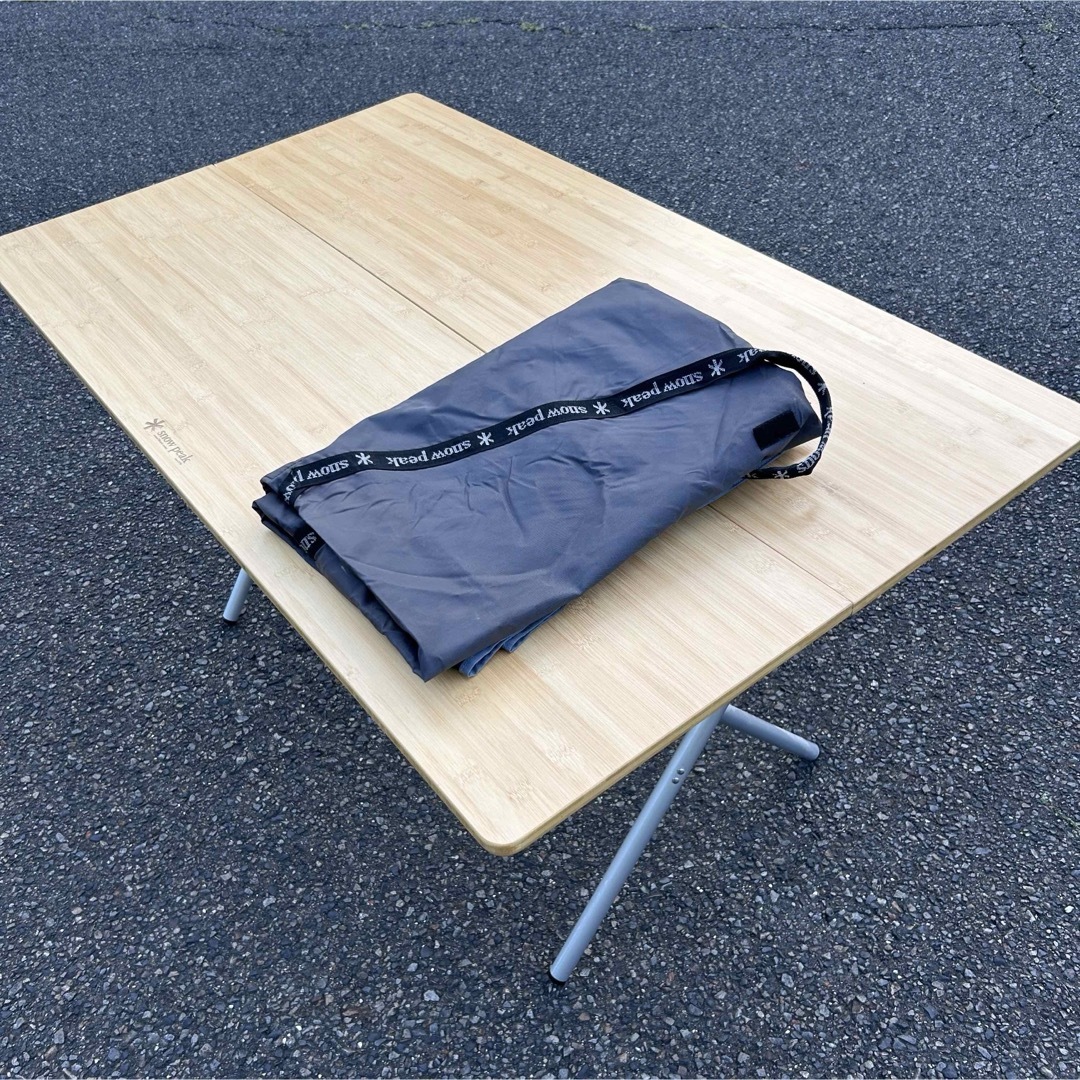お値下げ！ peak ワンアクションテーブルロング 収納ケース付き snow