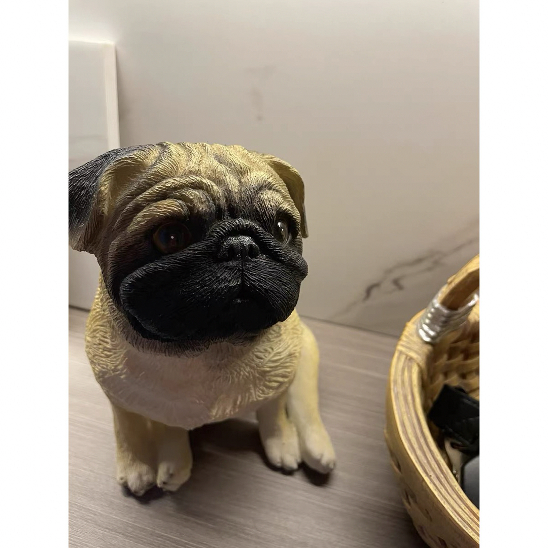 ガーデンオーナメント パグ 犬置物 パグ犬 飾り玄関 庭 ガーデン