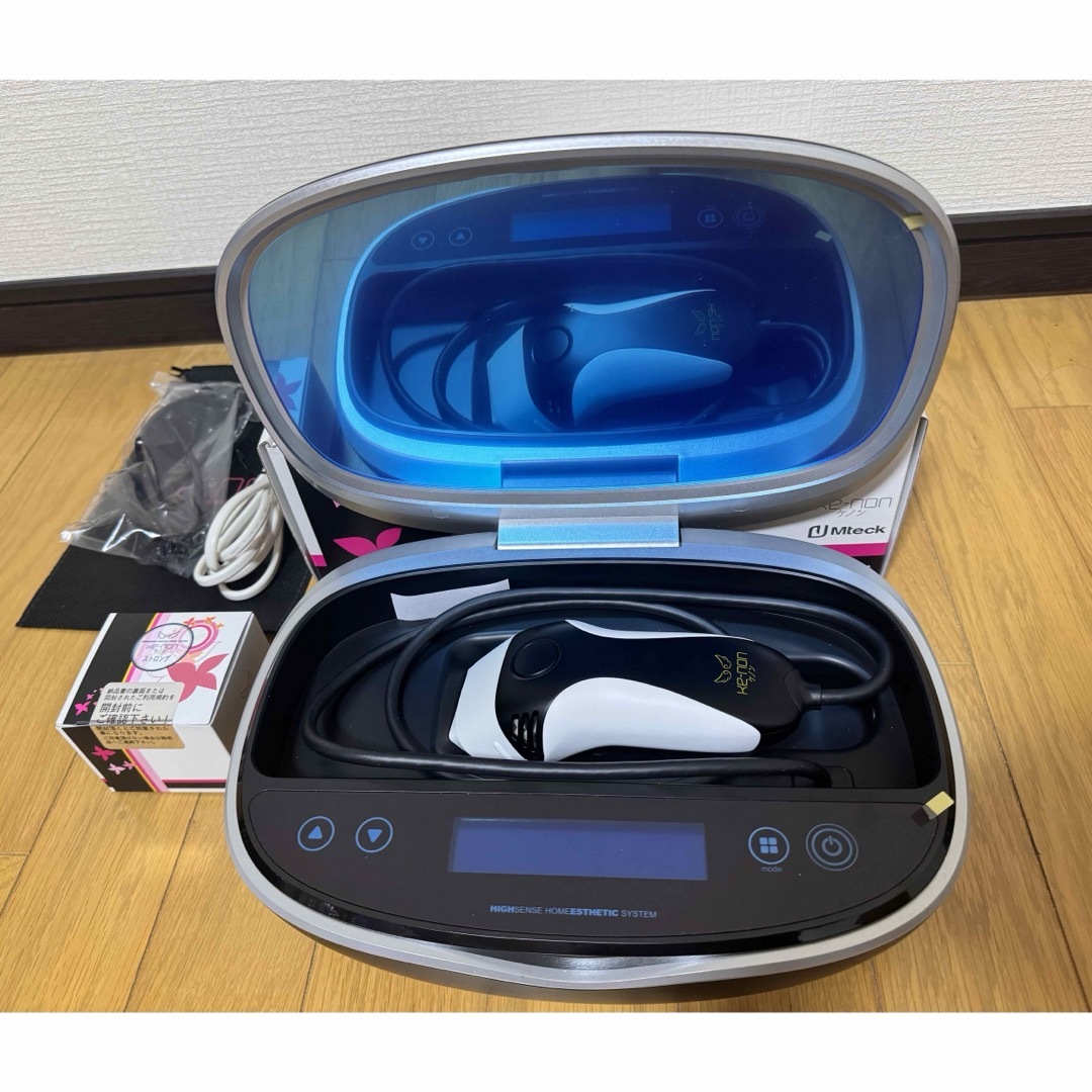 脱毛器 ケノン 本体1個とカートリッジ3個付き ストロング ラージ