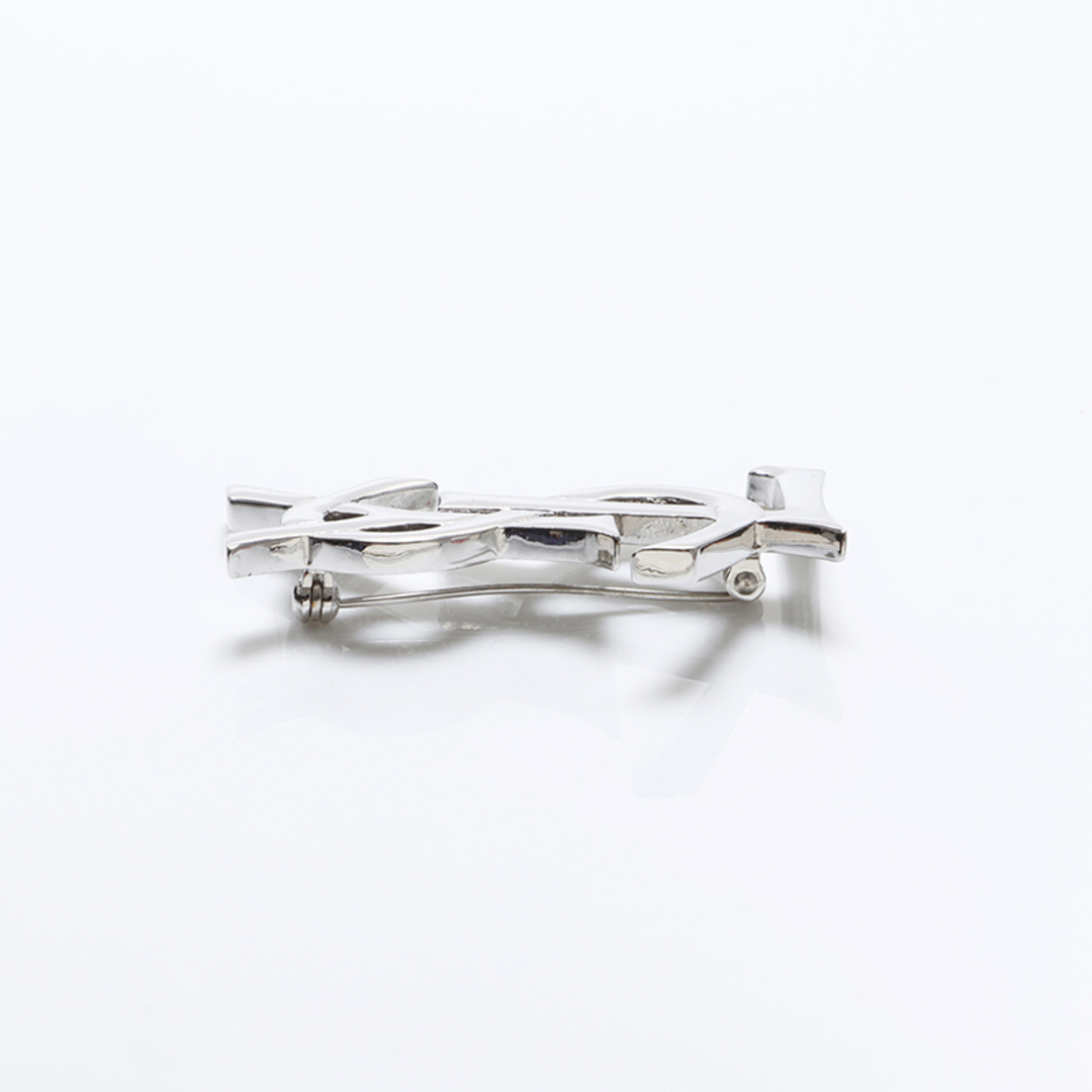 SAINT LAURENT - イヴ・サンローラン YSL YSL ロゴ ブローチ【中古】の
