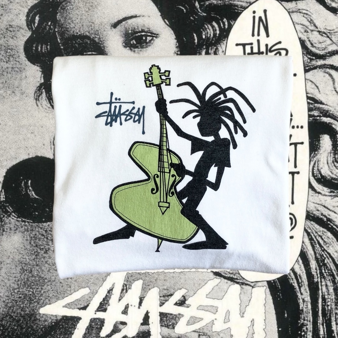 STUSSY - 90s old stussy オールドステューシー ジャズマンTシャツ