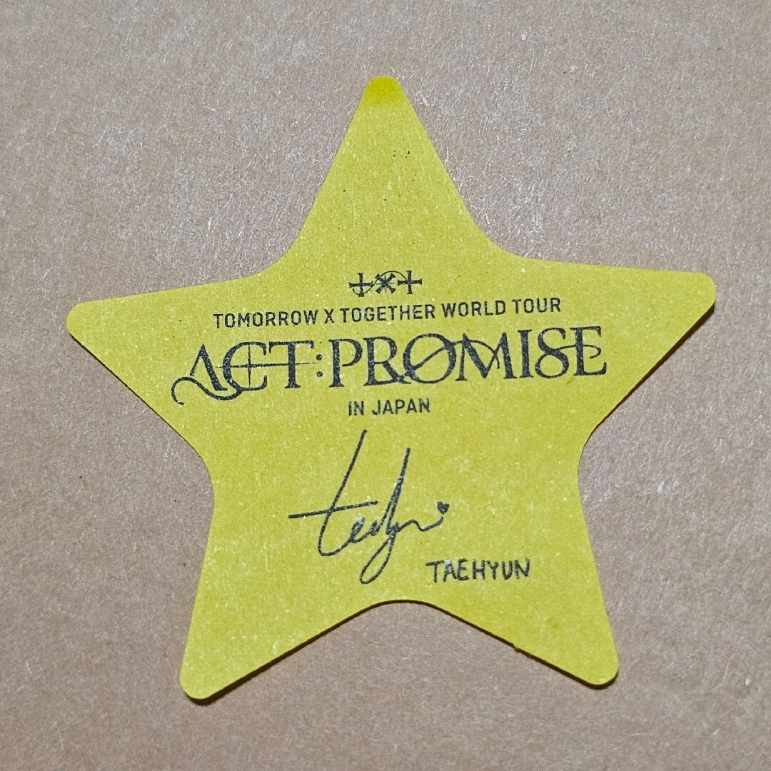 TXT summertogether インスタントフ オト テヒョン 直筆サイン 2025年