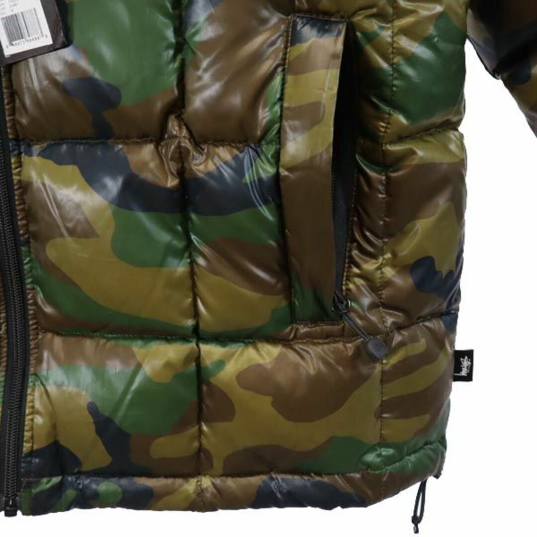 STUSSY - ステューシー 迷彩柄 ダウンジャケット M カーキ系 STUSSY
