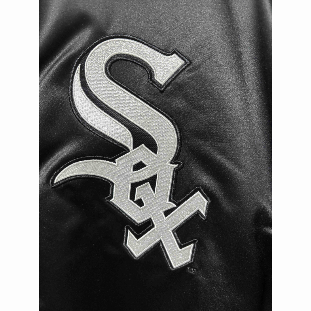 Mitchell & Ness - JFG サテンスタジャン ホワイトソックス Lサイズの