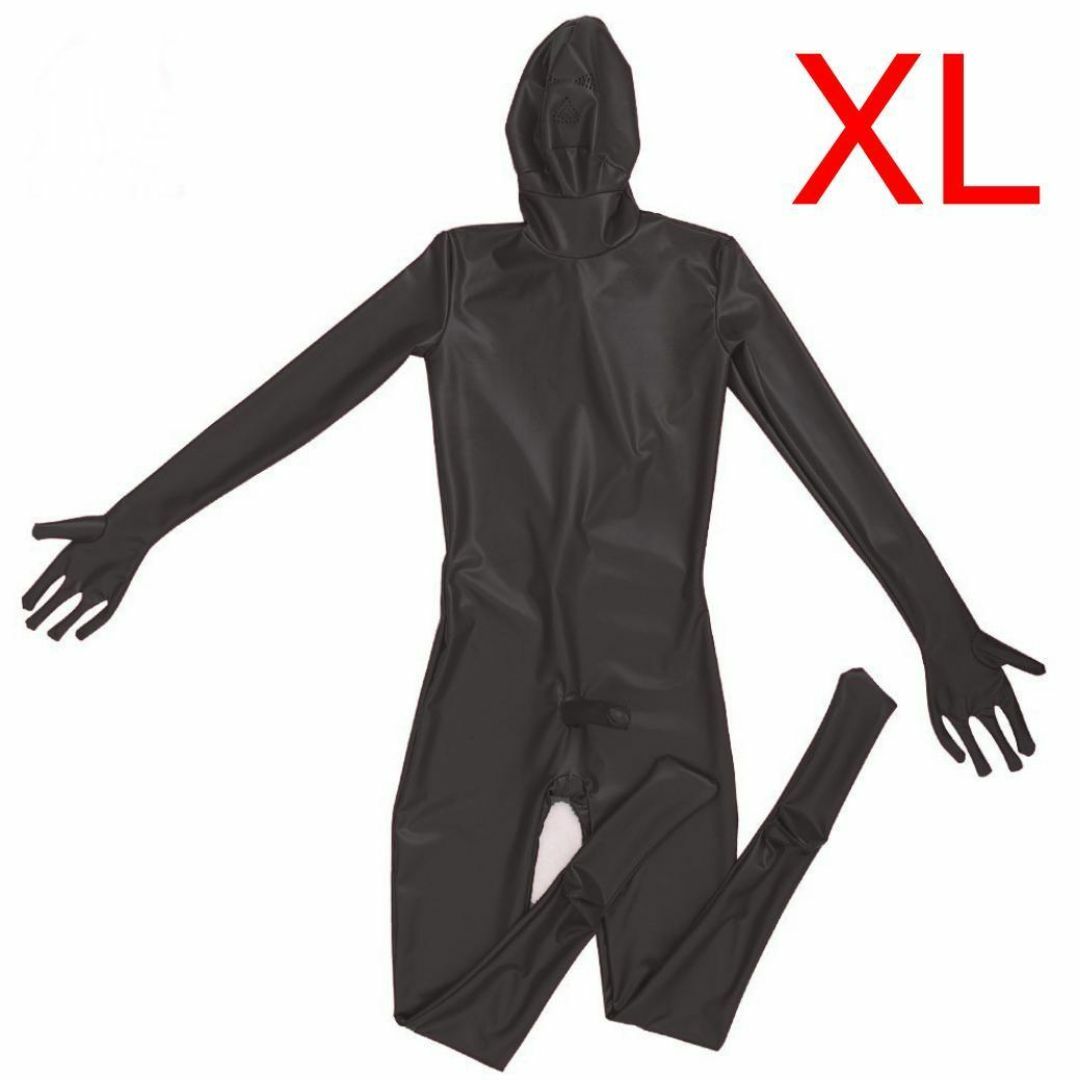 XL♡ラテックス ラバースーツ 全身タイツ コスプレ 手袋ソックスマスク