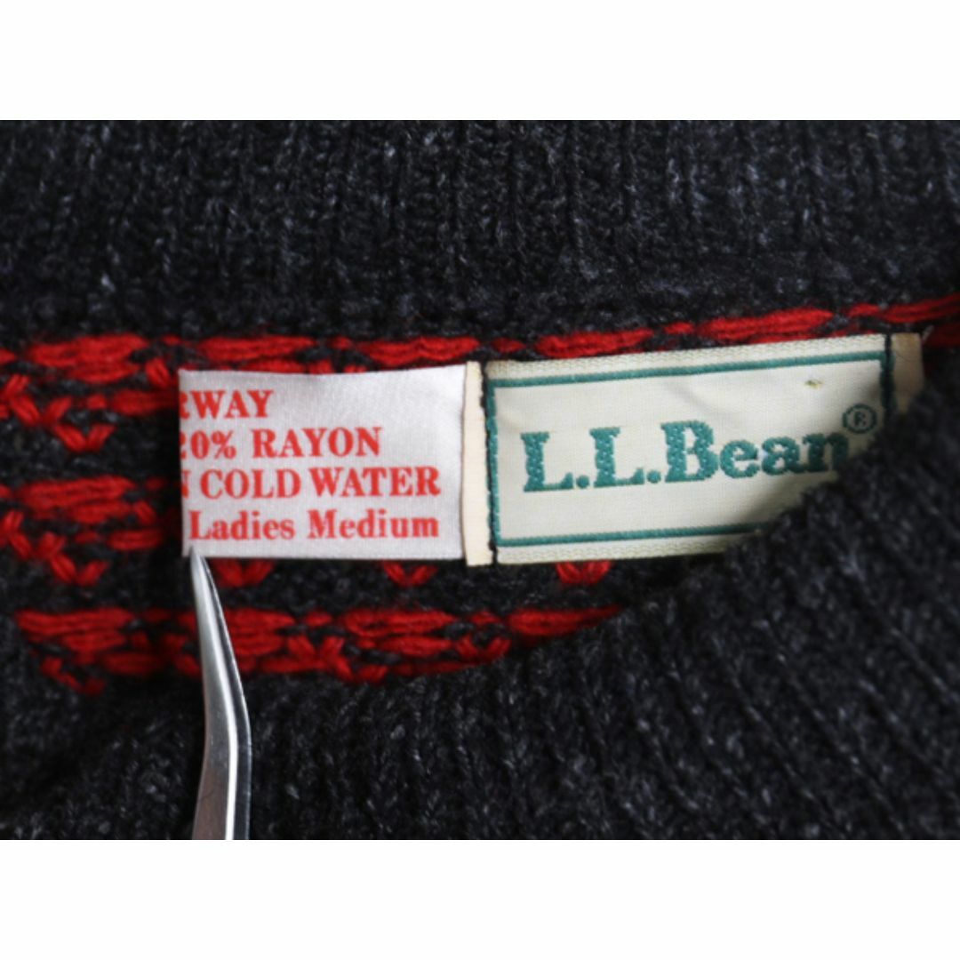L.L.Bean - 80s ノルウェー製 ☆ エルエルビーン バーズアイ ニット