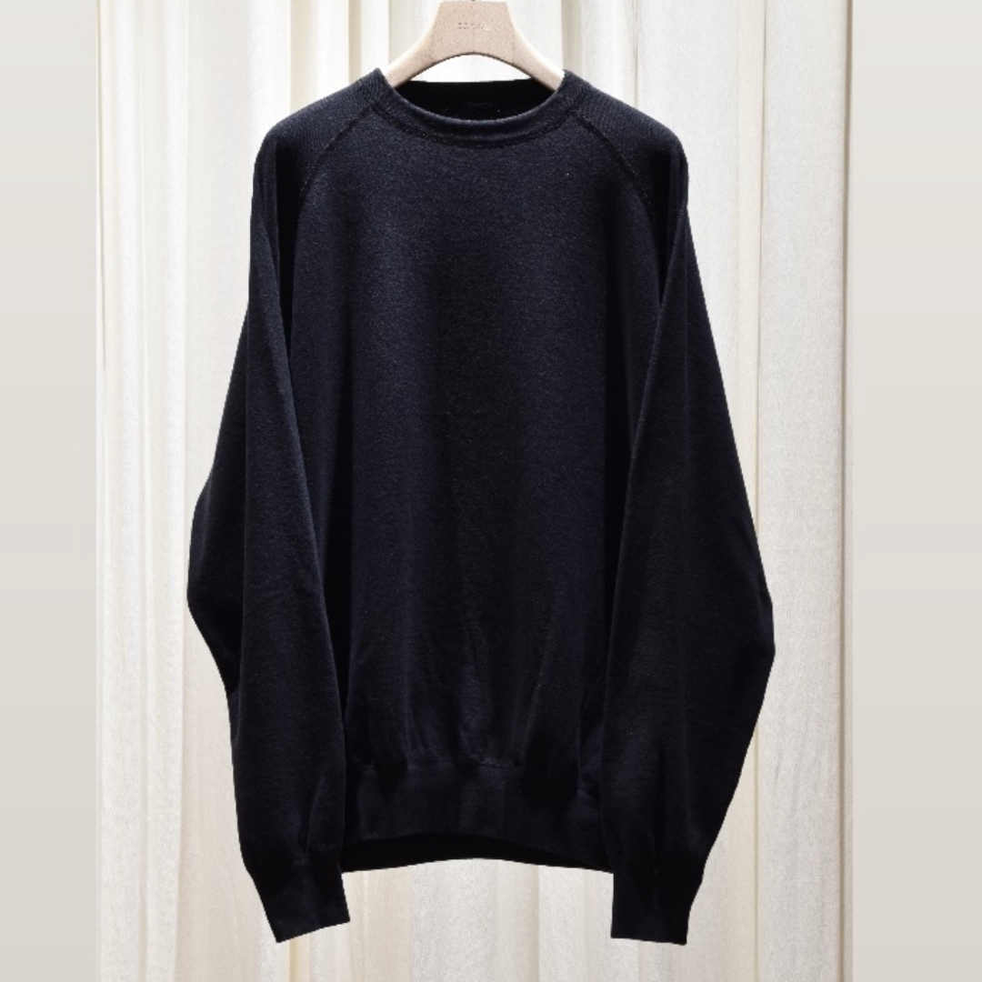 タグ有 COMOLI 25SS LWコットン裏毛 クルーネック 2 COMOLI コモリ