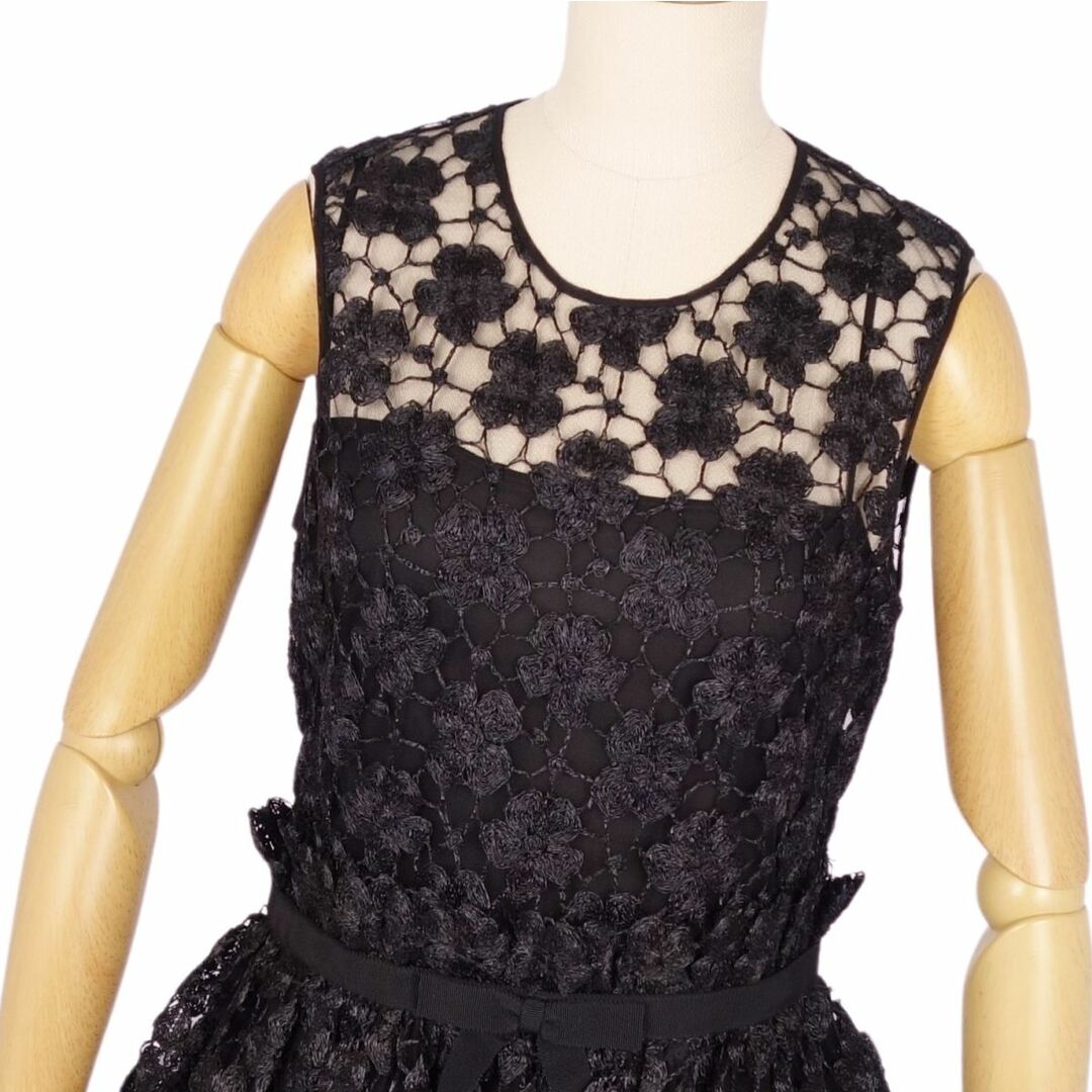 Christian Dior 黒ワンピース シルク100% Christian Dior 黒ワンピース