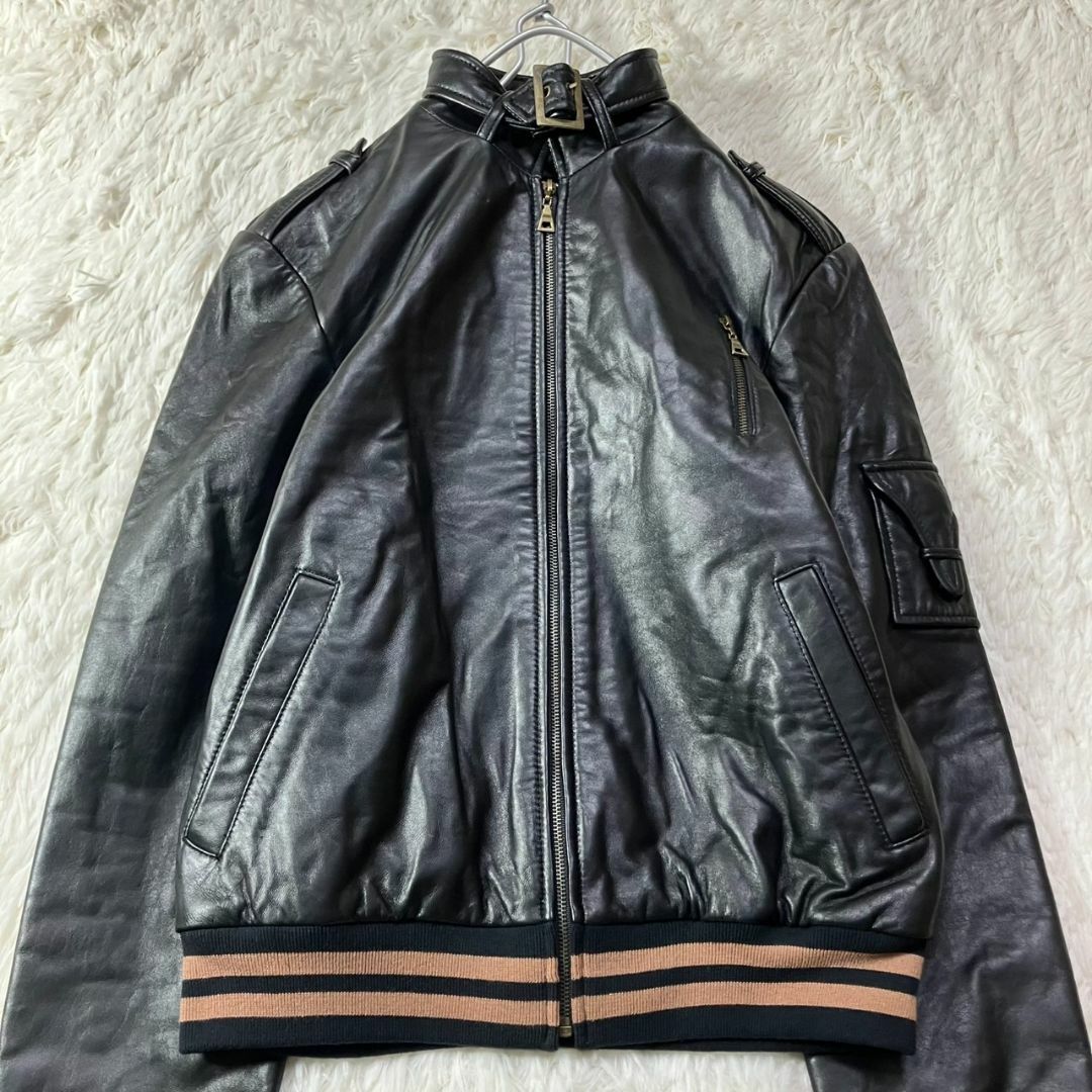 極美品 90s バナナリパブリック レザージャケット ブルゾン XL 90s