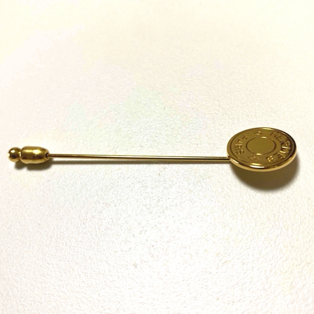 HERMES - HERMES ゴールド セリエブローチピン 箱付きの通販 by ポッポ
